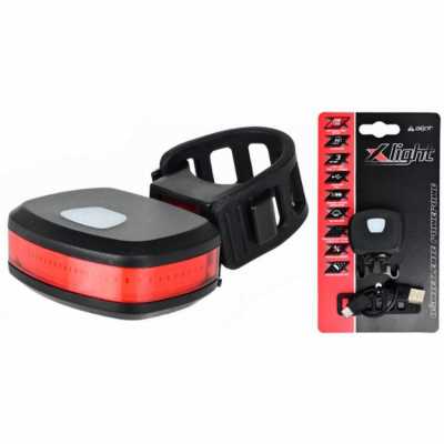 Задний фонарь X-Light XC-384R COB LED 20LM, USB-C черный