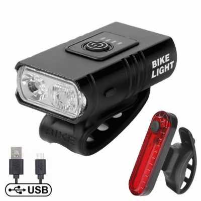 Комплект фонарей Baisk QD-C1 USB черный