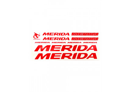 Наклейка Merida на раму велосипеда, красный