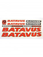 Наклейка Batavus на велосипеді рама, червоний