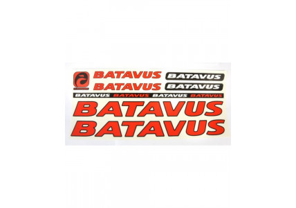 Наклейка Batavus на раму велосипеда, красный