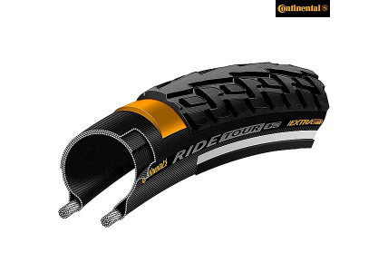 Покрышка Continental Ride Tour, 28" ( 28- 622 )28 x 1 5/8 x 1 1/8, черная