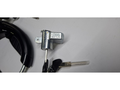 Велосипедный замок, блокировка заднего колеса ABUS Pro Shield 5850 + замок  ABUS BLO SHI RT1 T82 для батареи