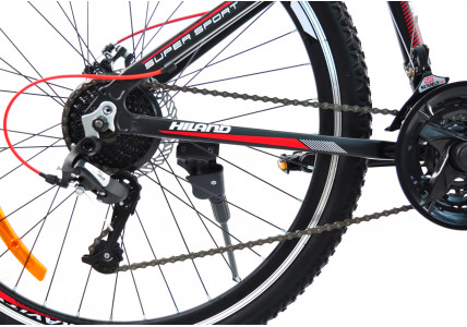 Велосипед горный CROSSRIDE HILAND 27,5" ALU (рама 17")Черно-красный