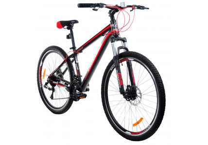 Велосипед горный CROSSRIDE HILAND 27,5" ALU (рама 17")Черно-красный