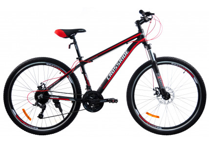 Велосипед горный CROSSRIDE HILAND 27,5" ALU (рама 17")Черно-красный