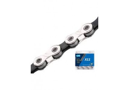 Ланцюг 114 ланок 1/2x11/128 KMC X11 silver/black
