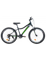 Велосипед CROSSRIDE 24 MTB AL CROSS V-brake Черно-зеленый