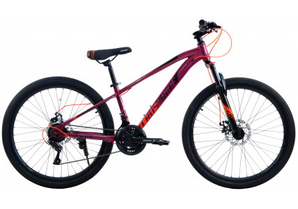 Підлітковий велосипед Crossride Stalker 26" рама 13"фіолетовий