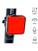 Задний велосипедный фонарь MY-2107-25LED USB