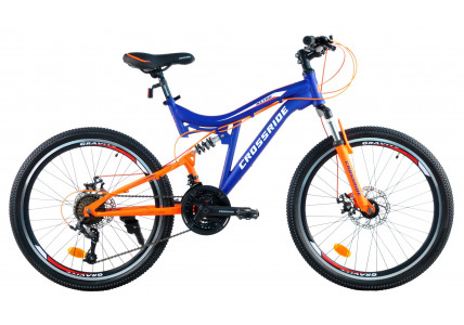 Велосипед CROSSRIDE 24 AMT-susp. ST NITRO (рама 17")двопідвіс