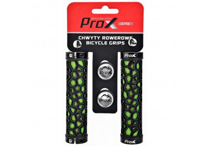 Грипсы ProX GP-53 130mm черный с зеленым, Lock