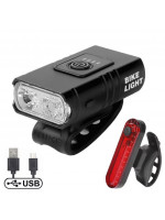 Комплект фонарей Baisk QD-C1 USB черный