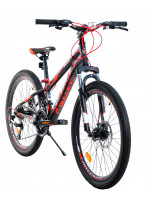 Подростковый велосипед CROSSRIDE BULLET 2.0 24" MTB.черно-красный