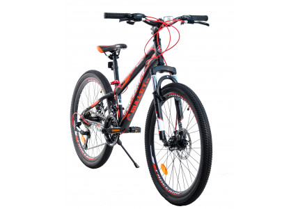 Подростковый велосипед CROSSRIDE BULLET 2.0 24" MTB.черно-красный