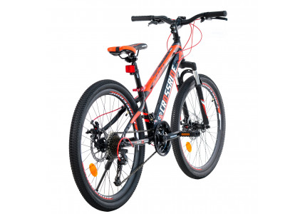 Подростковый велосипед CROSSRIDE BULLET 2.0 24" MTB.черно-красный