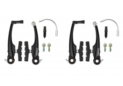 Ободные тормоза ONRIDE Set, перед+зад, рычаги: 110мм, черный