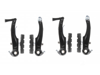 Ободные тормоза ONRIDE Halt, перед+зад, рычаги: 103мм, черный Ободные тормоза ONRIDE Halt, перед+зад, рычаги: 103мм, черный