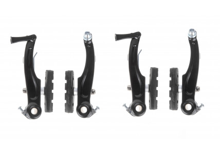 Ободные тормоза ONRIDE Halt, перед+зад, рычаги: 103мм, черный