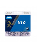 Цепь велосипедная KMC X10-1 1/2х11/128/114L серебряная/серебряная 10шв.