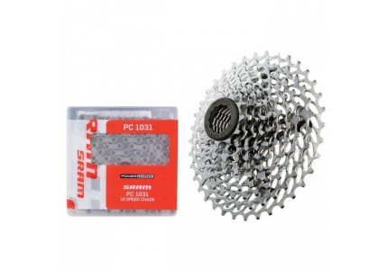 Комплект 10-швидкісна касета SRAM Power Pack PG-1030 11-36T та ланцюг PC1031 114 зв. 