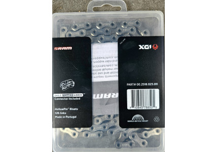 Цепь SRAM PC X01 EAGLE 12-скоростная, 126 звеньев, серебристая