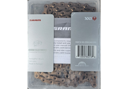 Цепь SRAM XX1 Eagle COPER 12-скоростная, 126 звеньев + звено PowerLock Flowlink