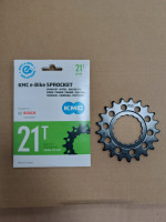 Звезда KMC 21T 1/2x1/8 Singlespeed CroMo для электровелосипеда BOSCH с планетаркой, черная.