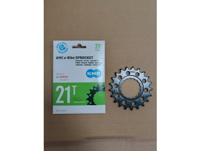 Звезда KMC 21T 1/2x1/8 Singlespeed CroMo для электровелосипеда BOSCH с планетаркой, черная.