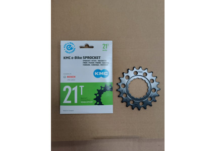 Звезда KMC 21T 1/2x1/8 Singlespeed CroMo для электровелосипеда BOSCH с планетаркой, черная.