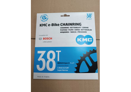Звезда KMC 38T 1.9 мм 11/128” Super Narrow Bosch Gen 3 Flat для электровелосипеда