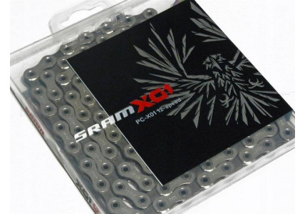 Цепь SRAM PC X01 EAGLE 12-скоростная, 126 звеньев, серебристая