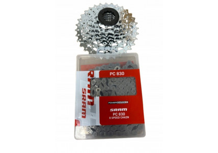 Комплект 7-швидкісна касета SRAM Power Pack PG-730 12-32T та ланцюг PC-830 114 ланок