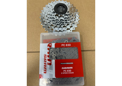 Комплект 7-швидкісна касета SRAM Power Pack PG-730 12-32T та ланцюг PC-830 114 ланок
