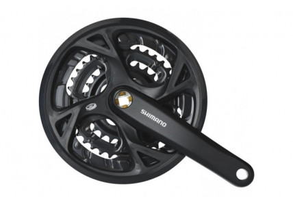 Шатуны Shimano Altus FC-M371-L 48/36/26Т, 170мм, черный, для 9-скоростних трансміссий