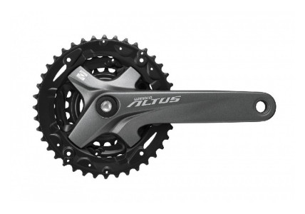 Шатун Shimano Altus FC-M2000 40-30-22Т, 170мм, черный, для 9ск.
