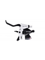 Манетка моноблок Shimano Altus ST-М370-S, левый 3 шв., 1800мм для V-Brake, сер