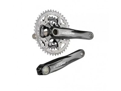 Шатун Shimano Deore, FC-M591-L, 170мм 44х32х22Т, черный, без защиты