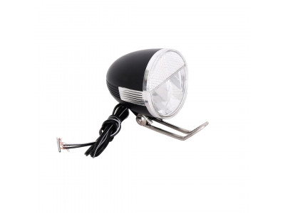 Передняя фара 50lux для динамовтулки велосипеда с выключателем и поддержкой света