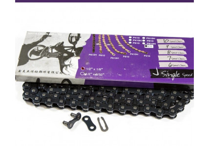 Ланцюг Maya P-410, 112 ланок, посилений для BMX та звичайних 1шв трансмісій
