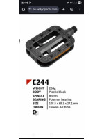 Педали Wellgo C244 пластик (109x70x27)