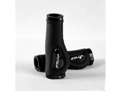 Грипсы EsLNF SF-22 кожаные анатомические, Lock, 130 мм. черные