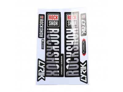Наклейка RockShox на вилку велосипеда серая