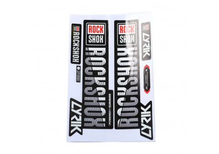 Наклейка RockShox на вилку велосипеда серая