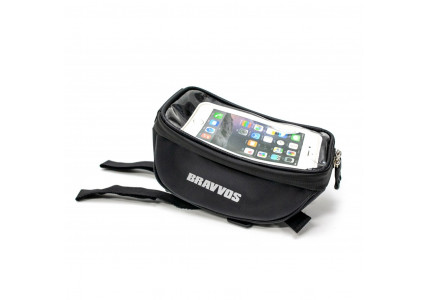 Велосумка BRAVVOS CT-002 с отделом для смартфона, черная