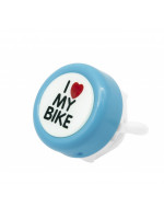 Звонок Spencer I Love my Bike голубой