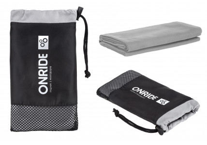 Полотенце из микрофибры ONRIDE Wipe 5 серое (100х50) в чехле Полотенце из микрофибры ONRIDE Wipe 5 серое (100х50) в чехле