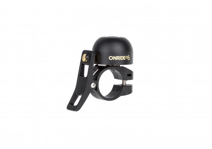 Звонок ONRIDE Cebell медный, Ø руля 22мм, черный