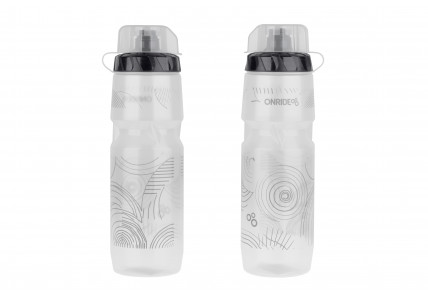 Фляга ONRIDE Skill 800 мл, материал фляги полипропилен, с колпачком прозрачная