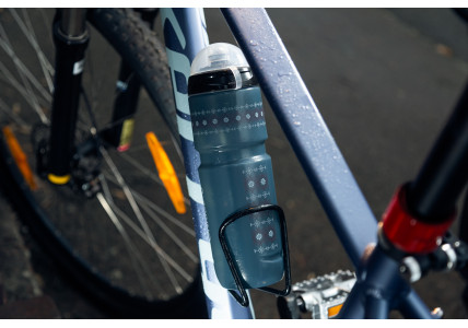 Фляга ONRIDE Own 800 мл, с колпачком, прозрачная черная